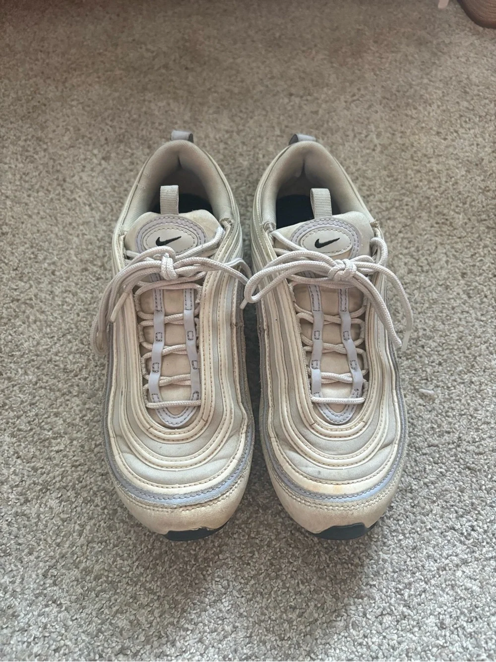 Nike Women's Athletic Shoes Beige White